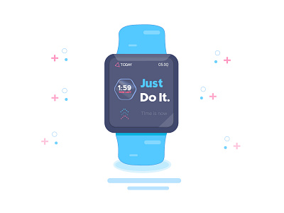 Smart Watch for smart people clean graphicdesign illustration watch