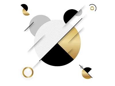 Abstract abstract background gold pattern suprematism