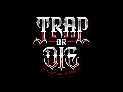 TRAP or DIE branding custom lettering lettering logo brand logo design logo maker typography