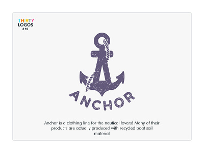 Anchor #thirtylogos day ten anchor graphic graphicdesign graphicdesigner graphics logo logodesign logodesigner logopassion logos thirtylogos thirtylogoschallenge