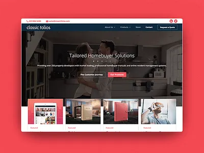 Classic Folios - Website brand branding buttons customer journey design experience graphic design hero image iconography ui ux video website