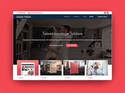 Classic Folios - Website brand branding buttons customer journey design experience graphic design hero image iconography ui ux video website