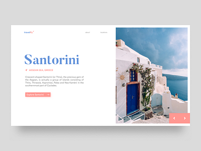 Travelfly Locations Page Concept. graphic minimal simple ui ui design ux