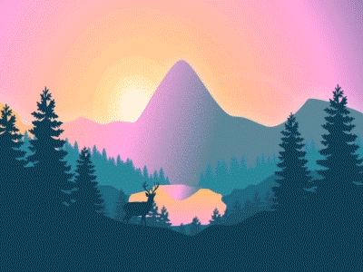 Sunset landscape sunset