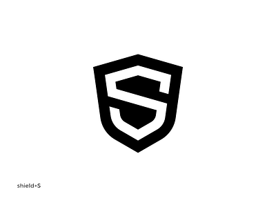 Shield + S armor balck branding clean letter logo logotype minimalist overlay twitch