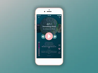 DailyUI Challenge #009 dailyui dailyui challenge 009 music player ui ux