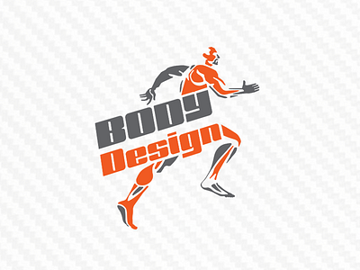 Body Design logo - vector body design fitnes gym logo luxury personal run sport trainer triathlon