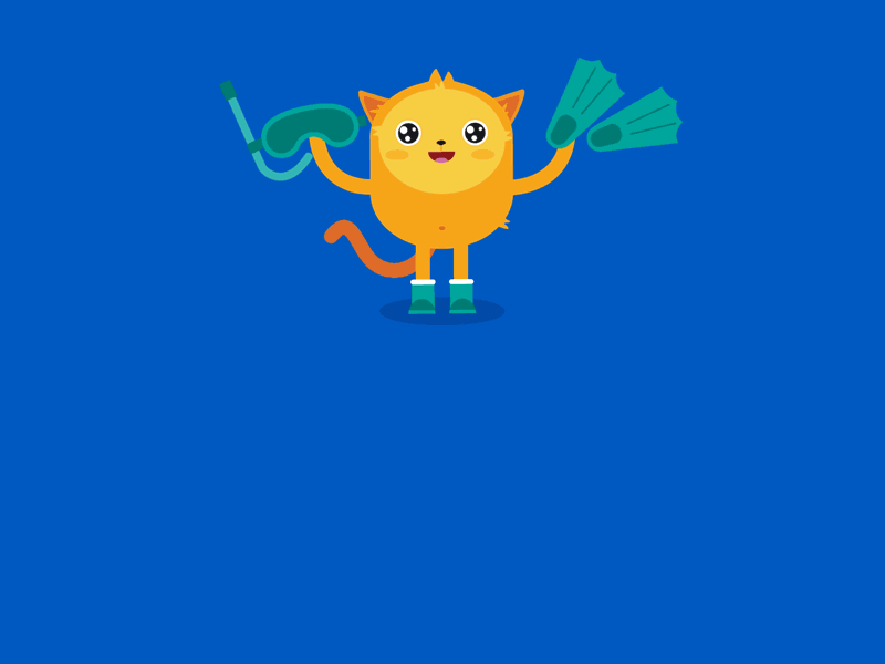 2018 June Jotform Newsletter Banner aquarium diver diving fish form gif gif animation jotform podo product form seaweed snorkel underwater