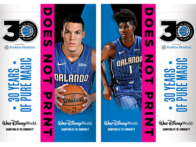 2018 19 Pole Banners design fl florida magic nba orlando orlando magic print typography