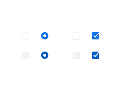 Radios & Checks affordances check checkbox depth forms radio radios shadow