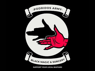 Black Magic design devil graphic design illustration podridos army satan