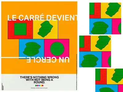 Not Being A Round layout design poster design