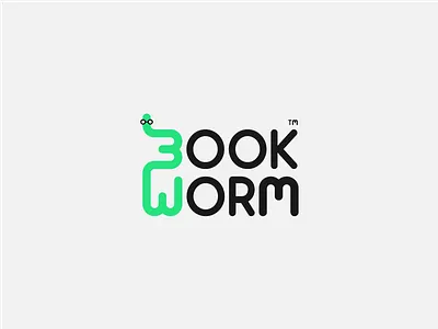 _14 BookWorm book bookworm branding challenge graphic design graphicdesign logo logo design logodesign thirty logos thirtylogos worm