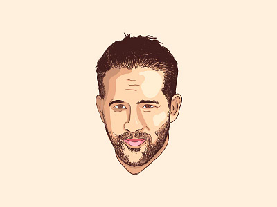 Ryan Reynolds Vector Art art draw drawing graphic design graphic designer illustration illustrator ryan reynolds vector vector art