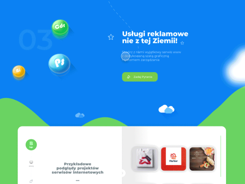 In motion animation graphic motion presentation ui ux web