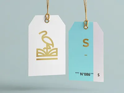 Heron clothing applications brand branding clothing design heron label logo