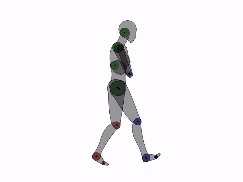 Demo: Trudging Woman Wireframe, Stationary after effects animation illustration illustrator motion motion graphics