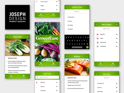 GrocerEase grocery nashville sketch user experience ux