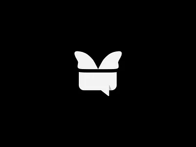 Halltalk app branding bubble butterfly identity logo logo design logotype media monogram social talk