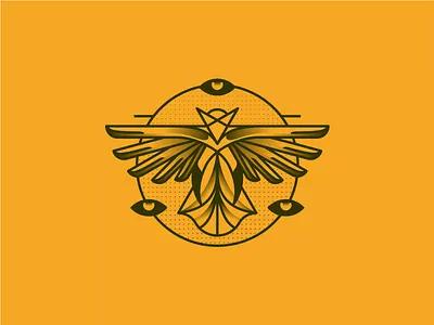 Eagle bird eagle illustration line art