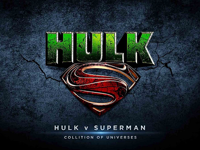 Collition of Universes comic dc graphics marvel movie title typography