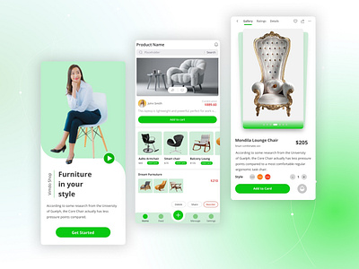 Modern Furniture App Design interactivedesign