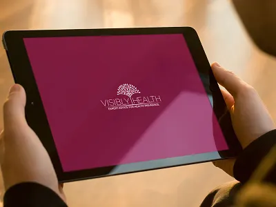 Visibly Health Logo Design brand design branding logo logo design