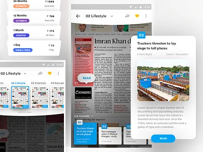 News App UX delhi design studio design studio delhi epaper inspire uxd news news app news ux user experience ux uxd uxd technologies