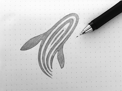 Whale Logo Sketch