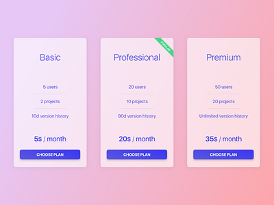 #Figma #DailyUI #030 Pricing dailyui design figma interface pricing ui ux