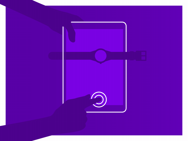 Swatch Animation: Tablet after effects animation deepblue design flat germany hamburg illustration purple swatch tablet watch