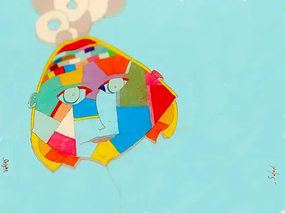 Dreaming... astral design eyes face illustration lips painting pencil stylus subliminal surreal tablet