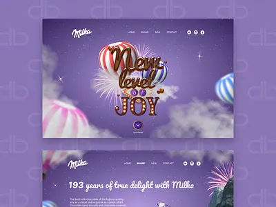 Milka Promo chocolate landing page milka promo sweet web design