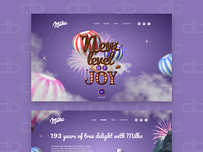 Milka Promo chocolate landing page milka promo sweet web design