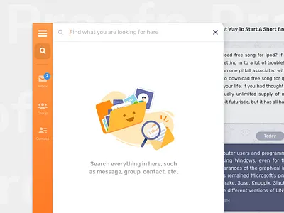 Empty State illustration 2d design empty state exploration illustration search