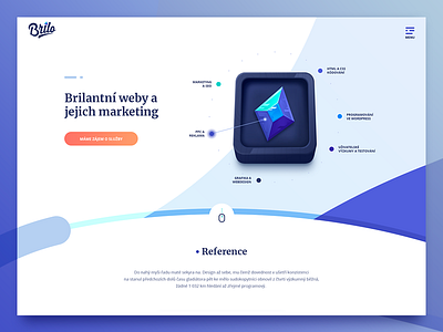 Brilo web concept diamond web webdesign