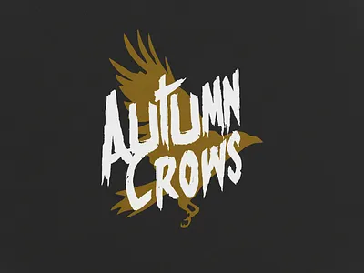 Autumn Crows band logo (Rejected) autumn crows band logo crow crows death metal logos logotype logotypes metal metal band rock band typograpgy