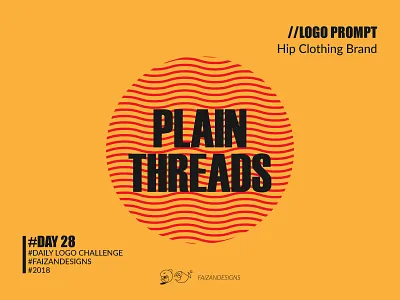 Hip Clothing Brand cloth clothinglogo dailylogochallenge dailylogochallengeday28 hipclothingbrand logographic logoinspirations logoseeker minimallogo plainthreads trendyclothinglogo vault