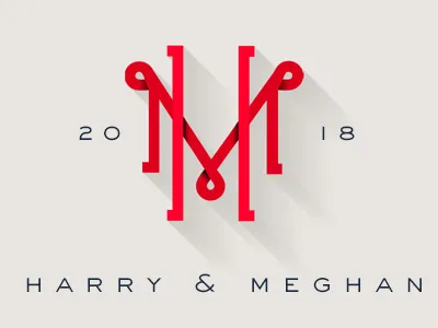 A Royal Knees Up! branding british initials logo design london monogram old style royal royal family typography wedding logo