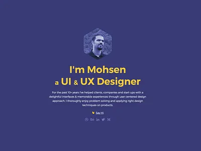 Personal site design personal portfolio product site social ui ux website