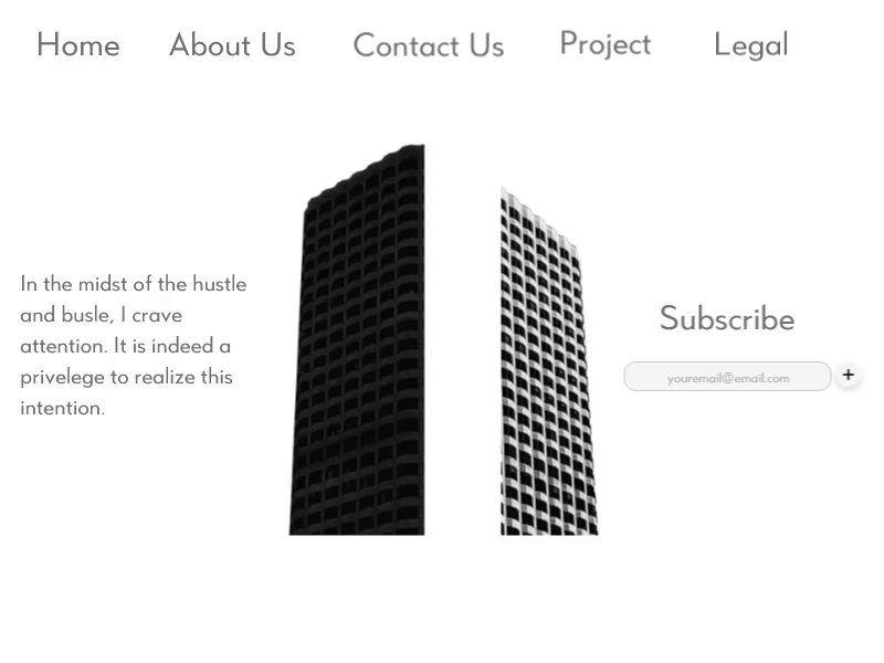 B&W website black concept transitions ui ux website white