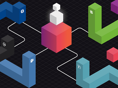 “They say The Cube controls the lives of every Weird Al fan.” cubes isometric qube qubes qubez sketch tron wiretap