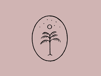 Glow of the Moon - Illustration branding icon illustration line drawing logo moon