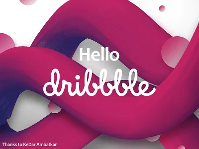 Hellooooo Dribbble! community debut design dribbble hello illustration photoshop