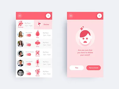 ToGather app design illustration mobile ui ux