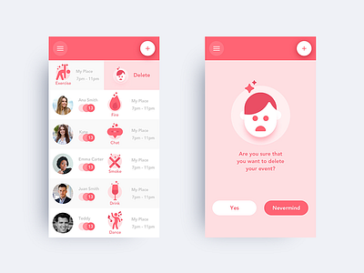 ToGather app design illustration mobile ui ux