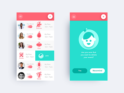 ToGather app illustration mobile ui ux