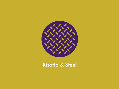 Logo for Risotto & Steel branding graphic graphic design icon italy logo milan risotto steel typography