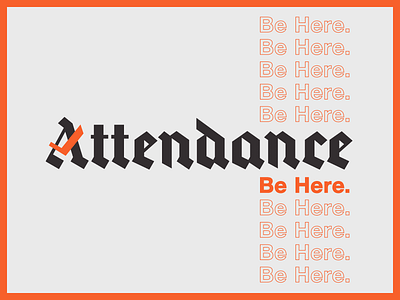 Attendance Records art attendance blackletter check kids music records