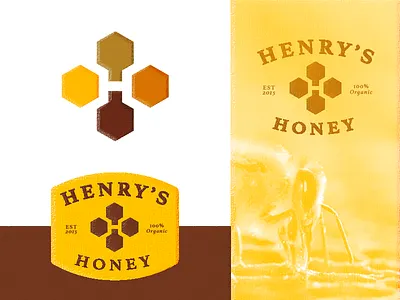 Henry's Honey - Logo Assignment assignment branding briefbox henry honey identity label logo mentor